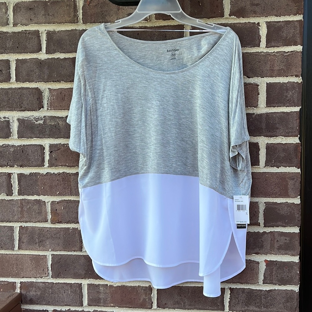 Gray & white fog melange combo